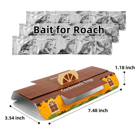 15-Pack Roach Killer Trap Indoor with Bait, Cockroach Infestation ...