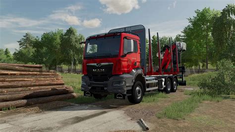 MAN TGS TG3 Woodtruck v1.0 FS22 Mod | Farming Simulator 22 Mod