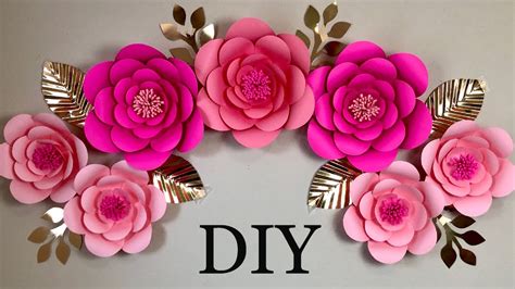 How To Make Paper Flower Wall | Best Flower Site