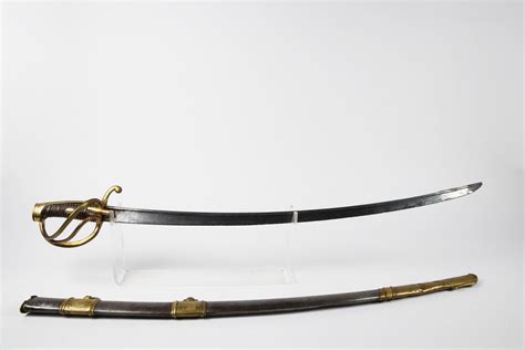 Light cavalry officer saber type An XI. Three-pronged br… | Drouot.com