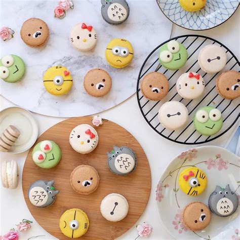 pretty macarons Macarons, Macaron Cookies, Cake Cookies, Cute Desserts ...