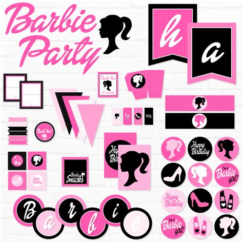 Pink & Black Barbie Party Ideas on Love The Day by Lindi Haws