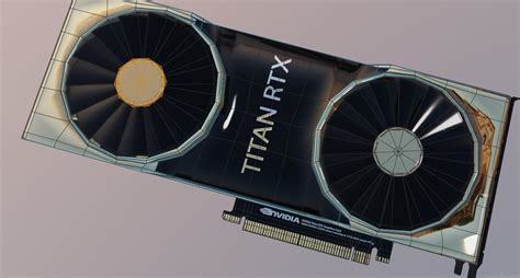 nvidia titan rtx gaming graphics card 3D model | CGTrader