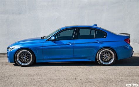 BMW 340i F30 the fashionable Estoril Blue on BBS LM wheels