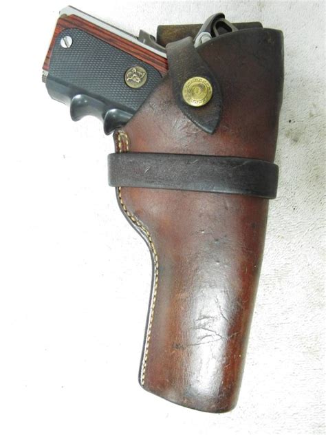 #25 45A Vintage LAWRENCE Gun Holster COLT 1911 45 Govt. Gold Cup ...