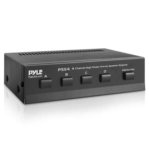 Buy Pyle 4-Zone Channel Speaker Switch Selector - Premium New ...