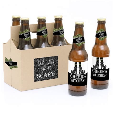 Halloween Beer Labels Funny Halloween Gifts 6 Beer Bottle - Etsy