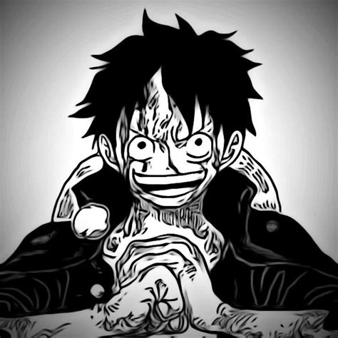 luffy manga icon | Manga anime one piece, Anime monochrome, One piece manga