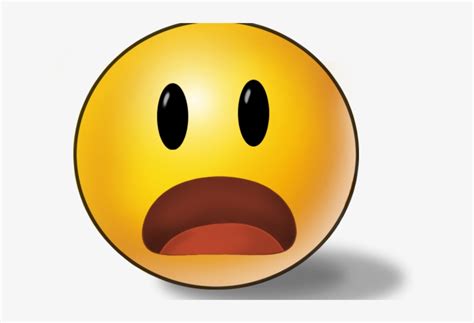 Emoji Face Clipart Surprise - Shocked Emoticon - 640x480 PNG Download ...