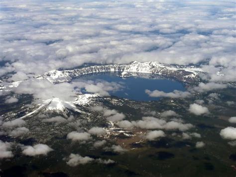 8,000 years ago 12,000 ft. Volcano, Mount Mazama, collapsed after a ...