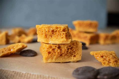 3 Ingredient Cinder Honeycomb Toffee - Culinary Ginger