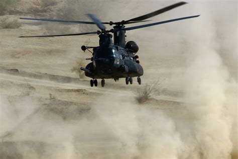 MH-47G Dust Takeoff | Fighter Sweep