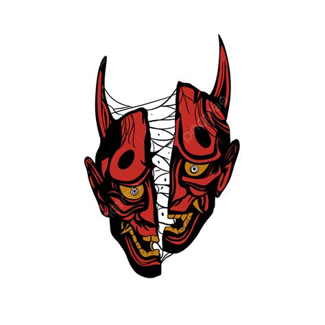 Oni Mask Samurai Demon, Samurai, Oni Mask, Art PNG Transparent Clipart ...