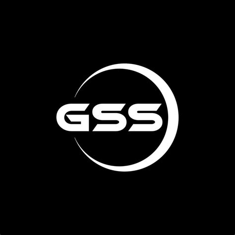 GSS letter logo design in illustration. Vector logo, calligraphy ...