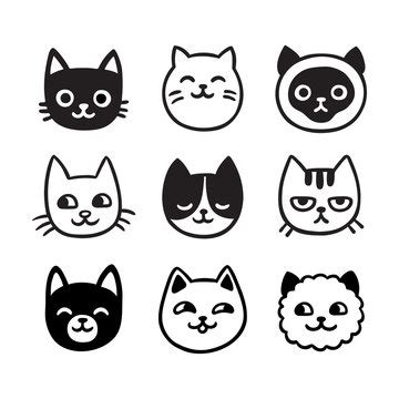 How To Draw A Cat Face Easy