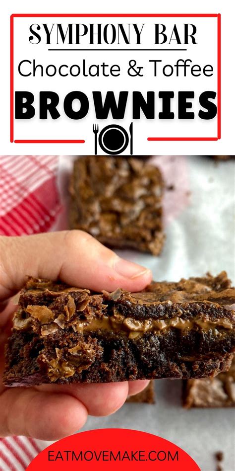 Symphony Brownies | Chewy brownies, Brownie recipe with chocolate bar ...