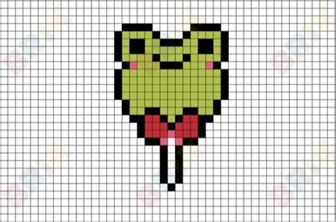 Frog Pixel Art | Arte de punto de cruz, Patrones de bordado, Bordados ...