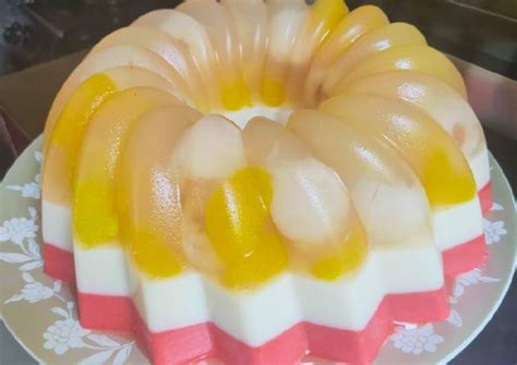 Resep Puding Buah Potong Yogurt oleh niken irawati - Cookpad