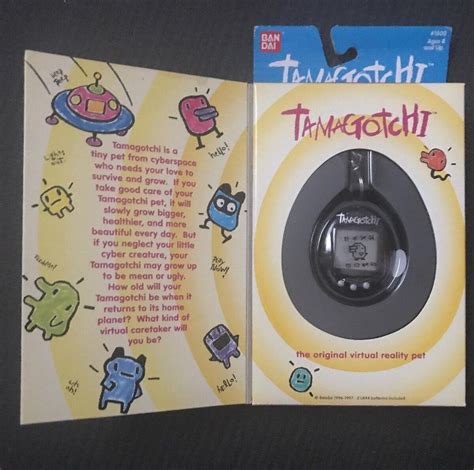 Original Tamagotchi Bandai Vintage English Version Black with Gray ...