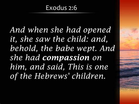 Exodus 2 6 She opened it and saw PowerPoint Church Sermon ...