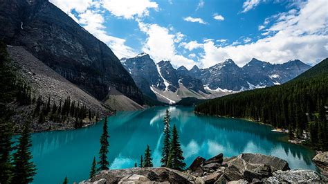 Online crop | HD wallpaper: Banff National Park, Canada, nature, valley ...