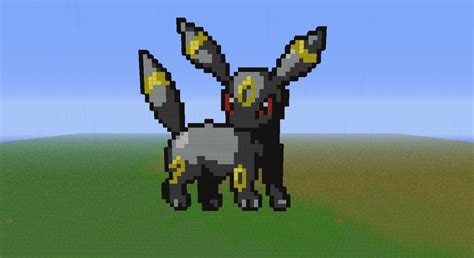 Umbreon from pokemon Pixel Art Minecraft Map