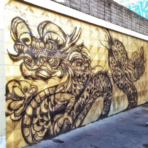 Golden dragons in Oakland's Chinatown by Dragon School 99 # ...