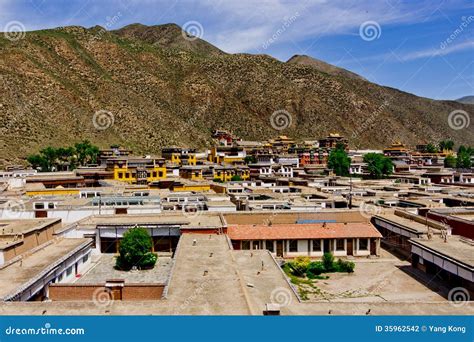 Tibetan Architecture- Tibetan Temple Stock Photo - Image of ...