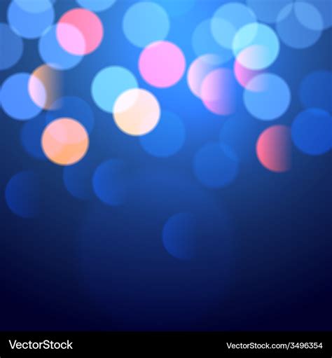 Blue bokeh lights Royalty Free Vector Image - VectorStock