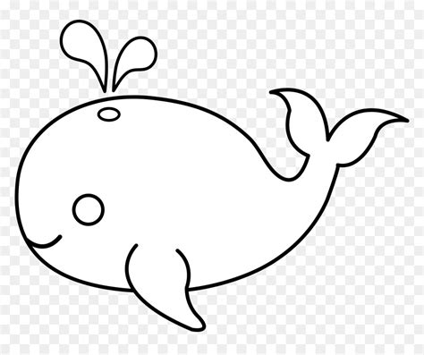 Whale Outline Whale Clipart Fish Outline Pencil And - Baby Whale ...