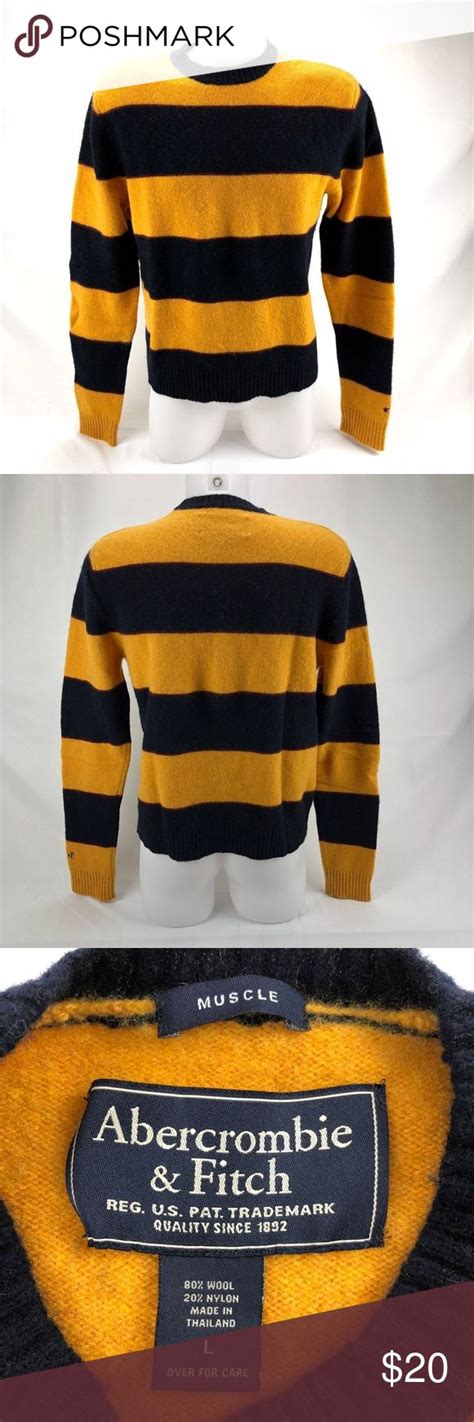 Abercrombie & Fitch Men's Sweater Muscle L (J17) Abercrombie & Fitch ...