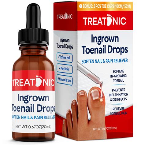 Treatonic Ingrown Toenail Treatment Kit - Pain Relief & Softener with ...