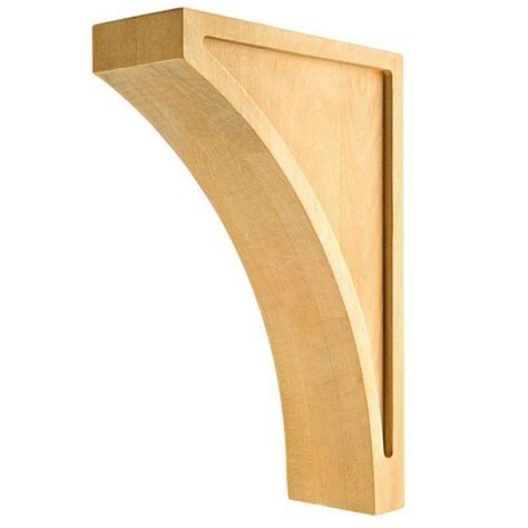 Alexandria Moulding 3 in. x 12 in. x 8 in. Hardwood Corbel-WT065-R0CB ...