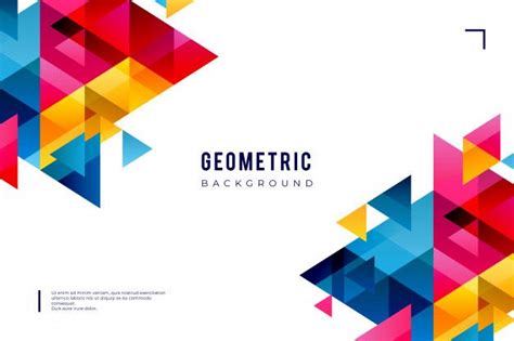 Download Geometric Background With Colorful Shapes for free | Geometric ...