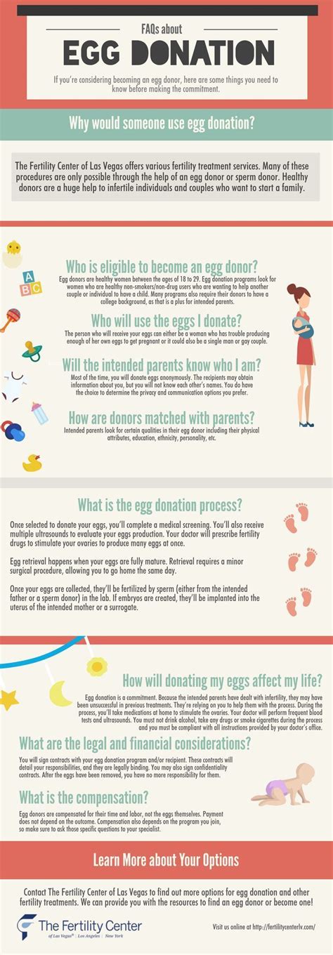 Egg Donation FAQs [Infographic] | Egg donation, Egg donor, Early ...