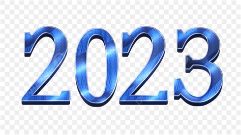 2023 Nieuwjaar Blauw Lettertype 3d Rendering, Nieuwjaar 2023 ...