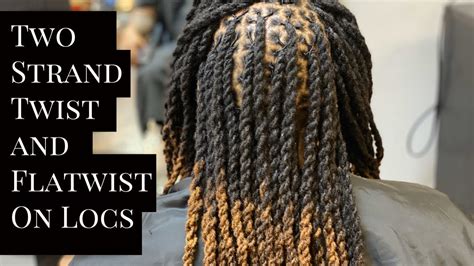 Loc Two Strand Twist and flattwist - YouTube