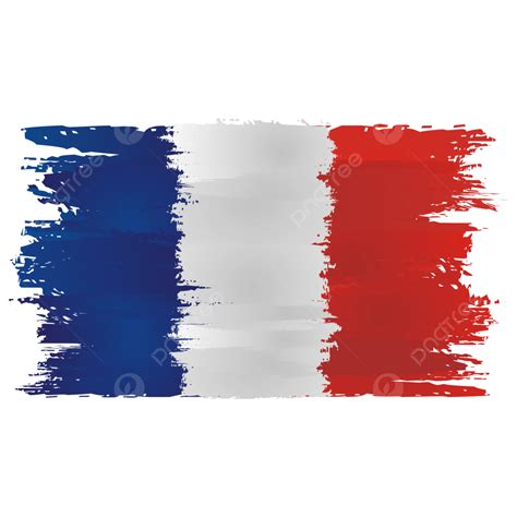 Brush Strokes Flag Of France Vector, France, Flag, Brush Strokes PNG ...