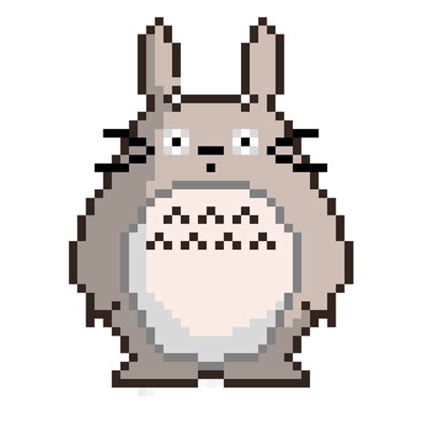 Pixel totoro by Urianity on DeviantArt