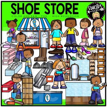 Shoe Store Clip Art Set {Educlips Clipart} by Educlips | TPT