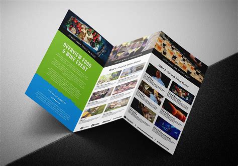 Free Tri-Fold Brochure Template for Events & Festivals - PSD, Ai & Vector