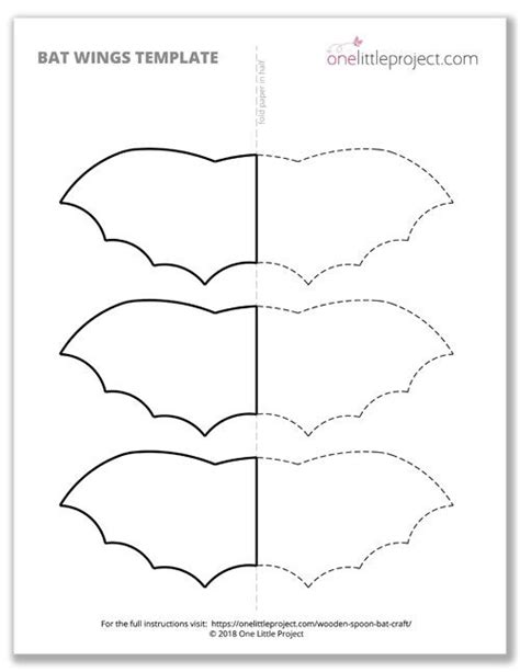 Free Printable Bat Wing Template, With Halloween Fast Coming, I.