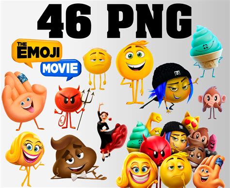 The Emoji movie clipart 46 PNG Transparent background | Etsy