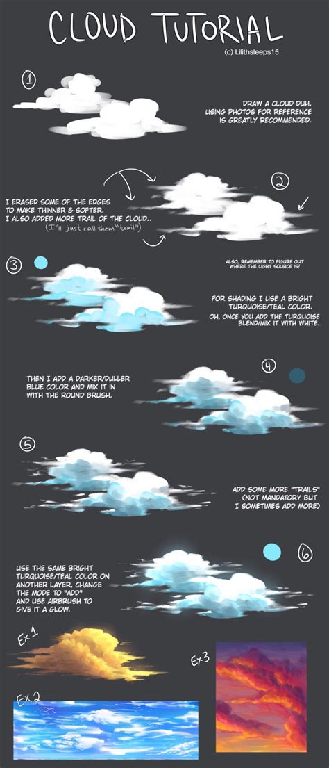 How To Draw Clouds Digital - Aesthetic Drawing