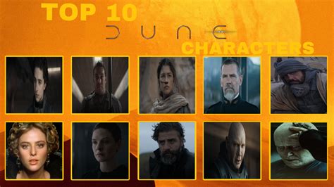 Top 10 Favourite Dune Characters by GeoNonnyJenny on DeviantArt