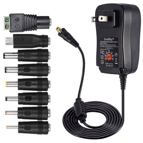 3V to 12V 30W Universal AC/DC Power Adapter plug supply with 8 ...