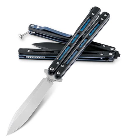 Benchmade 51BK Morpho Balisong Butterfly Knife, D2 Black Blade