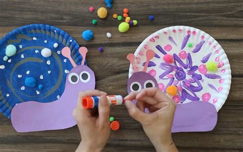 Paper Plate Snail Craft