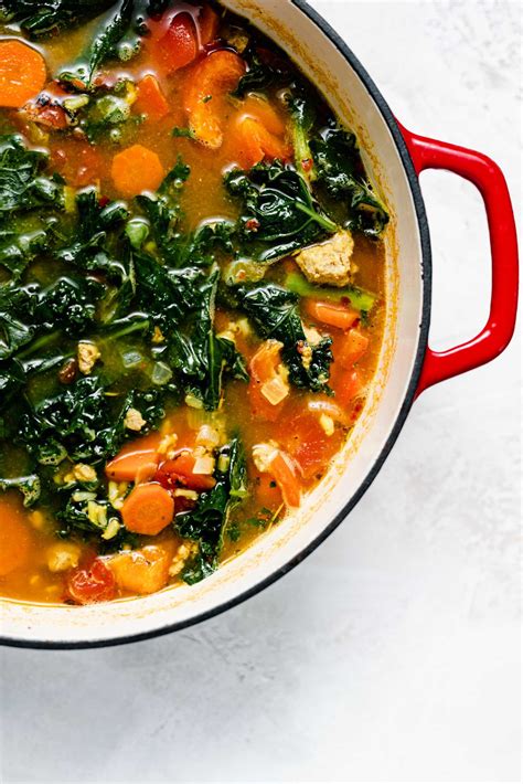 Turkey Kale Soup with Brown Rice | Recipe | Kale soup, Clean eating ...