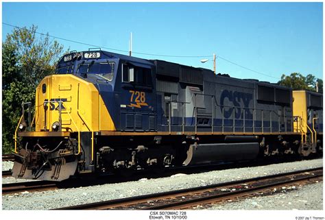 CSX SD70MAC 728 | Reproduced 35mm Slide Photo shot by my Dad… | Flickr